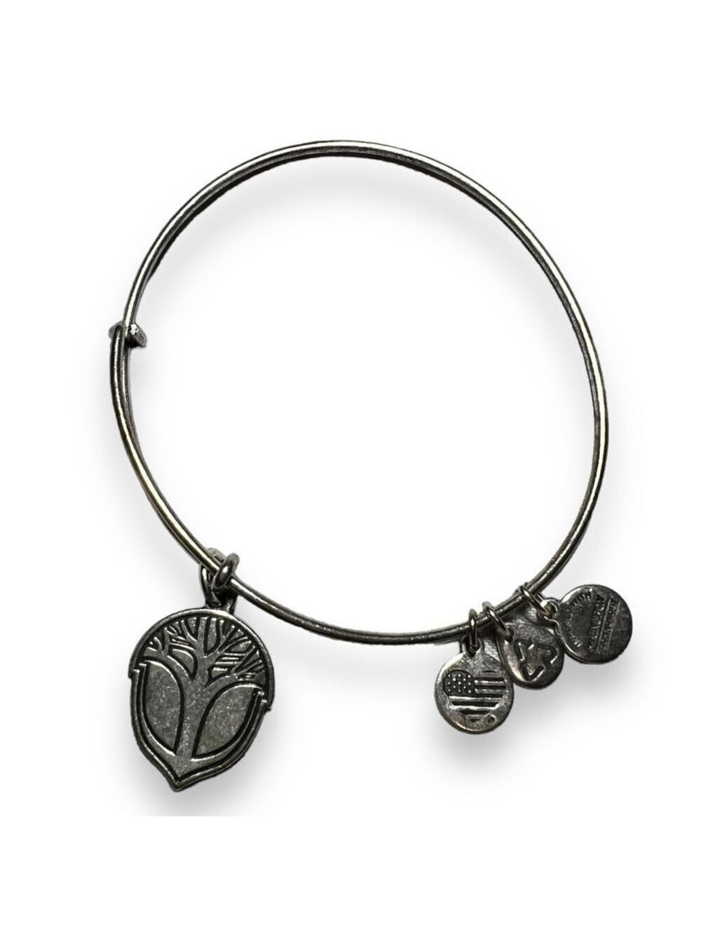 Alex and Ani Unexpected Miracles Charm Expandable Bracelet Silver
